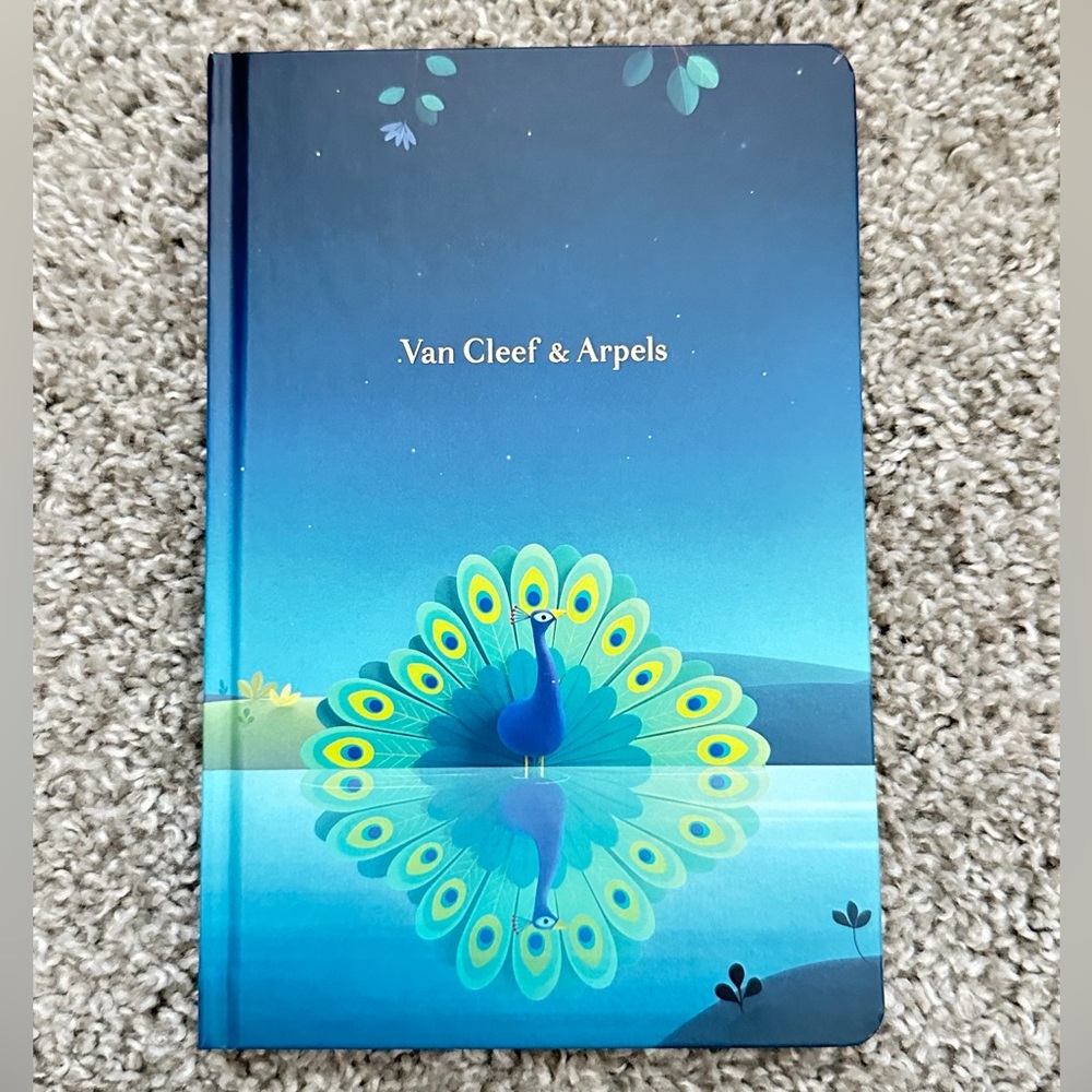 Van Cleef & Arpels Blue and Green Peacock Journal